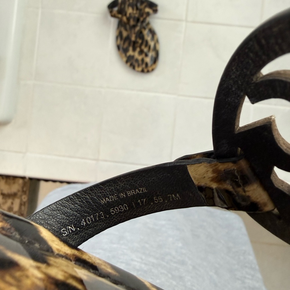 Tory Burch Miller Leopard Print Sandals - Picture 5 of 5